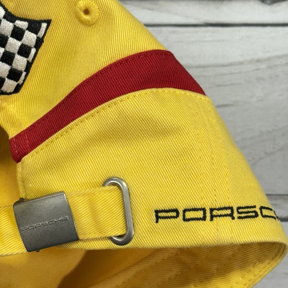 Porsche Design Hat Cap Yellow 6 Racing Driver's Selection F1 Formula One - Picture 11 of 11